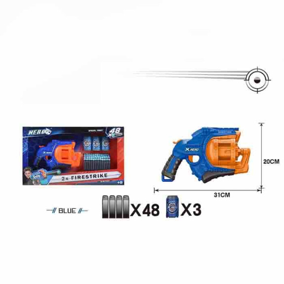 MANUAL SOFT BULLET GUN \/ 2 COLORS